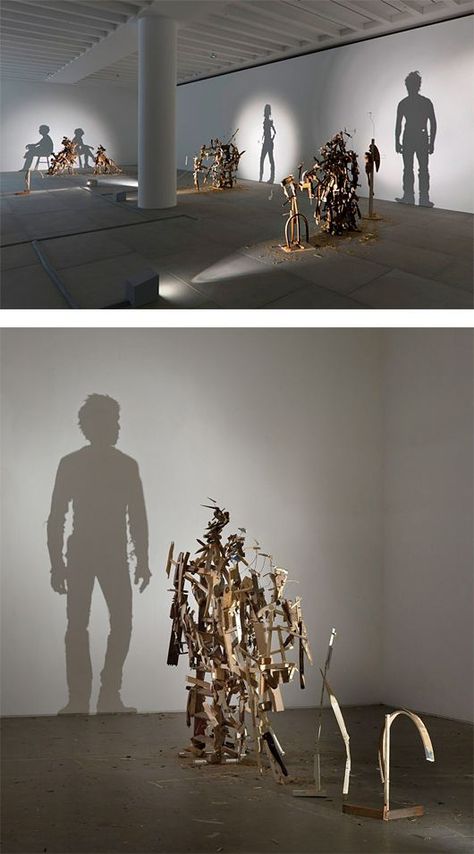 Shadow Art Installation, Shadow Exhibition, Ombres Portées, Instalation Art, Bored Art, Seni 3d, Takashi Murakami, Shadow Art, Illusion Art