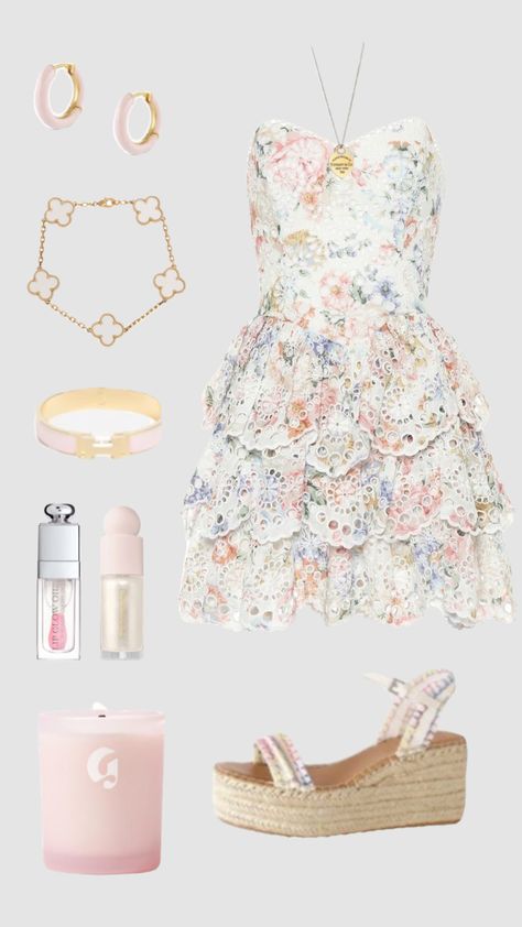 Fancy Summer Dinner Outfit, Brunch Outfit Summer Dress, Cute Outfit Ideas Spring, Rush Week Outfits Philanthropy, Florida Dinner Outfits, Pink Summer Outfits Casual, Sisterhood Rush Outfits, Rush Week Outfits Round 1, What To Wear To A Quince As A Guest