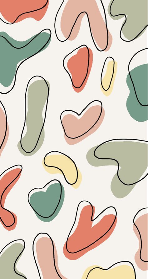 Pastel Prints Pattern, Boho Simple Painting Ideas, Aesthetic Patterns To Draw, Simple Paint Patterns, Simple Art Background Ideas, Easy To Paint Patterns, Cute Wallpapers Pattern, Simple Repeat Pattern, Cute Aestethic Wallpapers