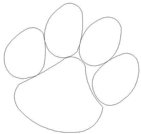 Clemson Tiger Paw Print Coloring Page Mandalas, Paw Print Stained Glass Pattern, Sketched Animals, Paw Stencil, Clemson Paw, Tiger Paw Print, Clemson Tiger Paw, Educational Design, Football Coloring Pages