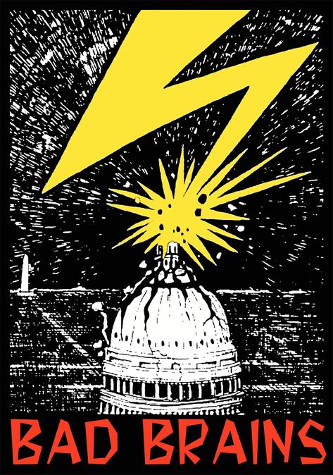 Bad Brains Band, Punk Band Posters, Bad Brains Poster, Bad Brains Logo, Punk Bands Posters, Punk Rock Posters, Punk Rock Art, Punk Posters, Garden Party Decor