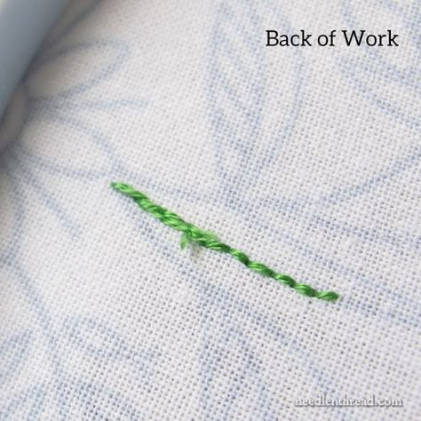 Back of Embroidery: 3 Tips for Keeping it Neat – When it Matters! – NeedlenThread.com Straight Stitch, Back Stitch, Back Of Embroidery, Back Stitch Embroidery, Embroidery Backing, Embroidered Stitches, Embroidery Tips, Embroidery On Clothes, Needle Arts