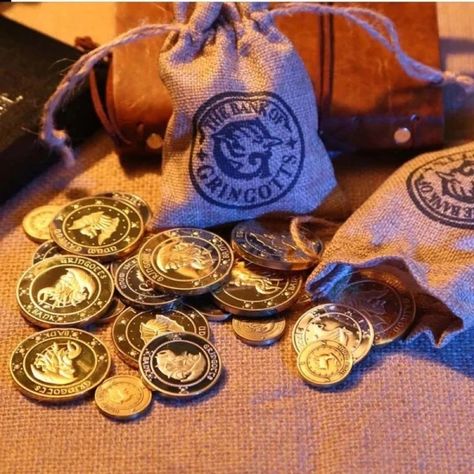 Just found this amazing item on AliExpress. Check it out! $2.67 51％ Off | Magic Academy DIY Collection Cosplay Wizarding Coins Desktop Ornament Harry Potter Gringotts Bank, Harry Potter Money, Hogwarts Bag, Harry Potter Coins, Gringotts Bank, Harry Potter Rpg, Bank Bag, Harry Potter Accessories, Hogwarts Dr