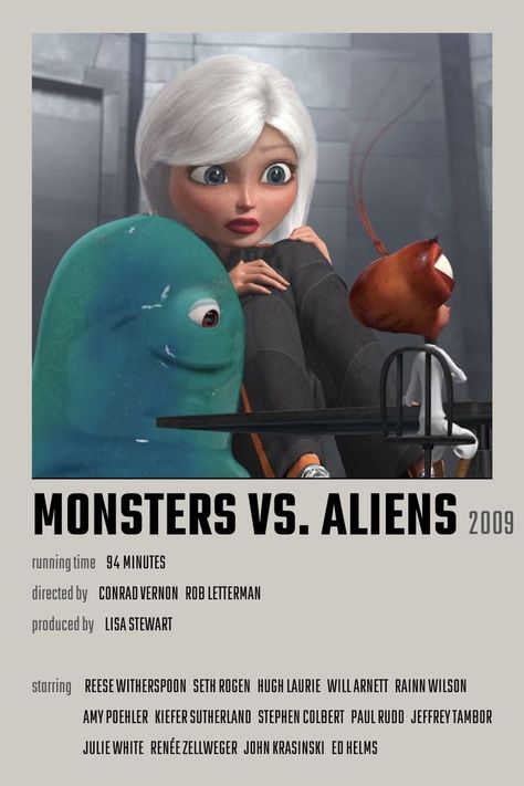 Aliens Movie Poster, Alien Movie Poster, Movie Character Posters, Monsters Vs Aliens, Animated Movie Posters, Movies To Watch Teenagers, New Disney Movies, Classic Films Posters, Movie Card