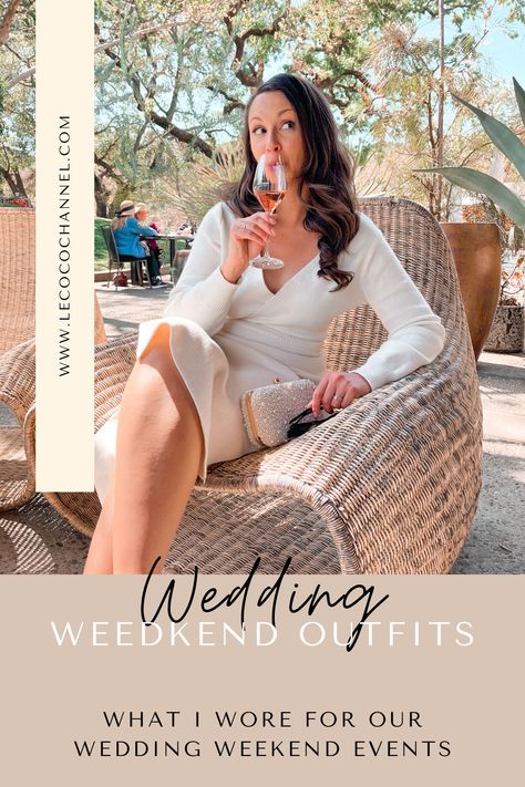 Outfits I wore as the bride during or wedding weekend Wedding Brunch Outfit Bride, Wedding Weekend Outfits Brides, Wedding Weekend Outfits, Weekend Outfits, Autumn Bride, England Wedding, Wedding Drink, Brunch Wedding, Weekend Wardrobe