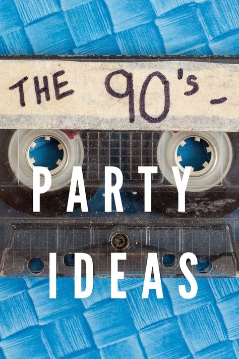 90s Prom Party Decorations, 90210 Party Theme, 1993 Themed Party, 1990s Party Ideas, Work Party Ideas Themes, 1990s Decorations Party, 1998 Theme Party, Classy 90s Party, 90s Themed Slumber Party