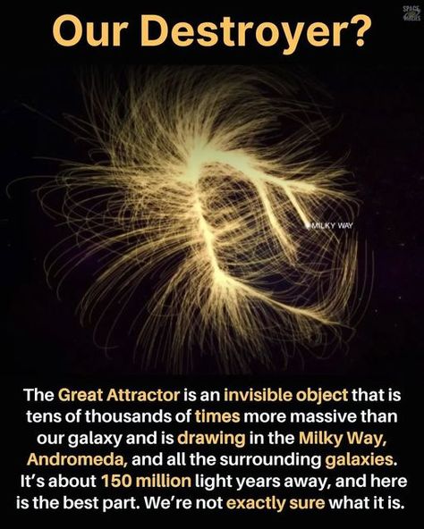 The Great Attractor, Laniakea Supercluster, Astro Physics, Facts About Universe, Universe Theories, Space Theories, Creating A Book, Physics Theories, Physics Facts