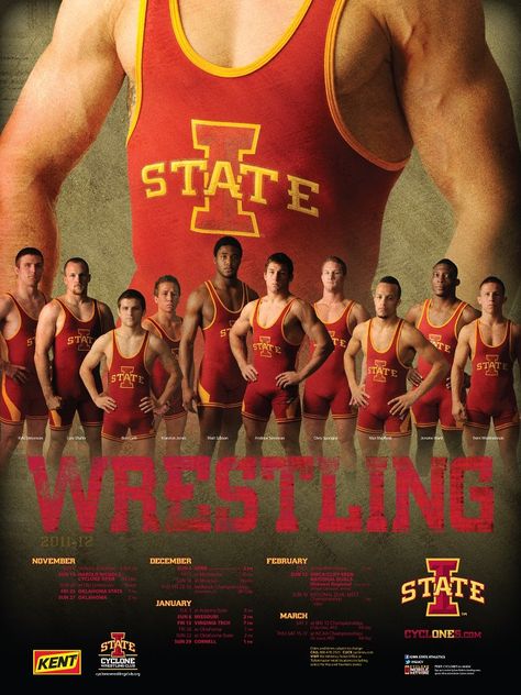 2012 Iowa State Wrestling Poster Wrestling Photoshoot, Wrestling Poses, Iowa Wrestling, Wrestling Photography, Wrestling Senior Pictures, Wrestling Rules, Wrestling Pics, Isu Cyclones, Wrestling Pictures