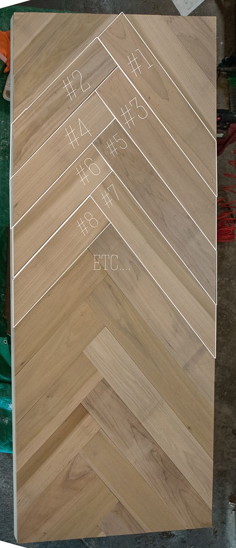 Diy Chevron Table Top, Diy Herringbone Cabinet Door, Diy Herringbone Dining Table, Herringbone Desk Top, Herringbone Coffee Table Diy, Herringbone Countertop Diy, Herringbone Dining Table Diy, How To Build A Table Top, Diy Herringbone Countertop