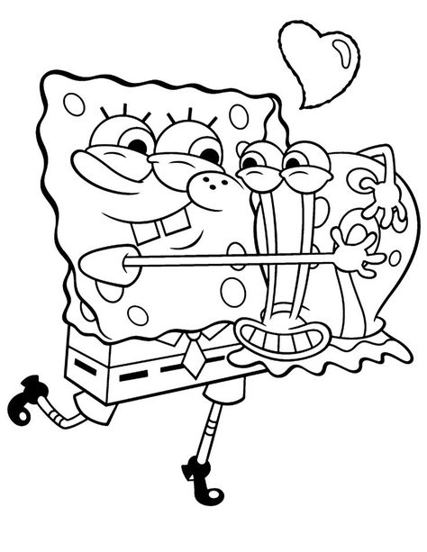 Coloring Pages Spongebob, Coloring Pages For Kids Disney, Spongebob Coloring Pages, Disney Coloring Pages Printables, Wallpaper Spongebob, Spongebob Coloring, Spongebob Drawings, Bee Coloring Pages, سبونج بوب