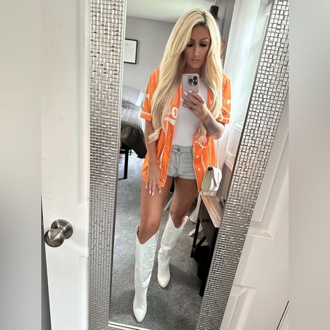 Custom Tennessee Vols Morgan Wallen Concert Jersey ***Size Mediums And Size Smalls Will Be Avail To Ship 6/26*** Had Me By Halftime - Morgan Wallen “You Had A 16 Home Team Jersey On Singin' Every Word To The Fight Song Had Your Airplane Bottles From Your Purse Out Had A Country Mile Smile Every First Down Last Thing On My Mind Was The Football Watchin' You Girl Like It's Gonna Be A Good Fall You Would've Thought That Post-Game Kiss Would've Made Me Wanna Make You Mine But You Had Me By Halftime” Morgan Wallen Baseball Jersey, Outfit Ideas For A Country Concert, Outside Country Concert Outfit, Maroon 5 Concert Outfit, Morgan Wallen Jersey, Lil Wayne Concert Outfit, Country Concerts Outfits, Morgan Wallen Outfit, Country Concert Outfit Fall