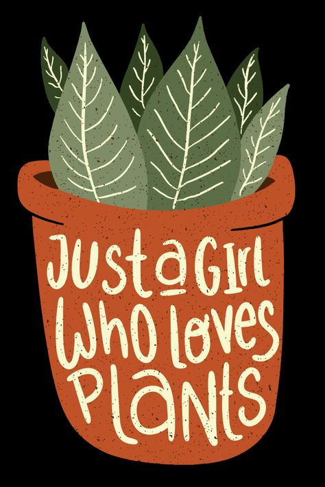 Plant Lover Wallpaper, Plants Are My Therapy, Quotes For Plant Lovers, Plant Lover Drawing, Plant Mom Art, Plant Mom Quotes Funny, Plant Lover Illustration, Plant Lady Art, Quotes For Plants