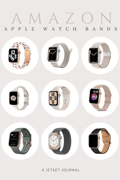 Whether you want to match your Apple watch to your everyday outfit or simply refresh your look, there’s an abundance of Apple Watch bands available on Amazon. In this blog post, we’ll highlight a selection of must-have Apple Watch bands that can help you elevate your style effortlessly. Womens Apple Watch Band, Apple Watch Styling, Apple Watch Outfits Women, Apple Watch Outfit, Ltk Outfits, Women's Wardrobe Essentials, New Apple Watch Bands, Apple Watch Bands Women, Trending Bracelets