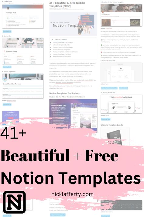 Organisation, How To Use Notion Templates, Google Calendar And Notion, Free Notion Templates Aesthetic Dashboard, Notion Templates For Business, Notion To Do List Template Aesthetic, Notion Aesthetic Template Student, Free Notion Budget Template, Notion Budget Template Aesthetic