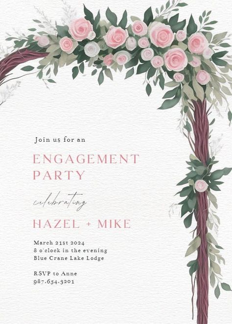 Engagement Invitation Cards Template, Engagement Invitation Message, Engagement Invitation Design, Engagement Invitation Card Design, Engagement Card Design, Engagement Party Invitation Cards, Engagement Greetings, 25th Wedding Anniversary Invitations, Engagement Decoration