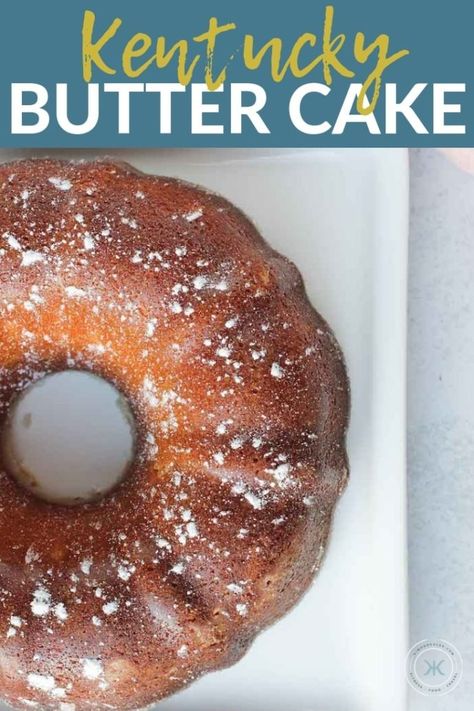 This Kentucky Butter Cake with a sugar glaze is a favorite Southern cake recipe! It's a moist butter pound homemade cake recipe! Grab the simple made from scratch recipe to make this mouth-watering cake for a party or holiday! #kentuckybuttercake #dessert #cake #cakes #thanksgiving #baking #cakerecipe Kentucky Butter Cake Recipe, Butter Bundt Cake, Hosting Easter, Southern Pound Cake, Kentucky Butter Cake, Southern Cake, Apple Smoothie, Vanilla Sauce, Southern Desserts