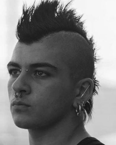 30 Badass Hairstyles for Men You CAN'T Say No To | MenHairstylist Punk Hair Men, Badass Hairstyles, Badass Haircut, Punk Guy, Punk Haircut, Mohawk For Men, Punk Guys, Hairstyles For Guys, Punk Mohawk