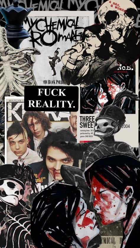 #mcr #mychemicalromance #aesthetic #moodboard #black Mcr Wallpaper Aesthetic, My Chemical Romance Aesthetic, Mcr Logo, Mcr Aesthetic, Punk Rock Wallpaper, My Chemical Romance Poster, Mcr Wallpaper, Emo Icon, Emo Aesthetic Wallpaper