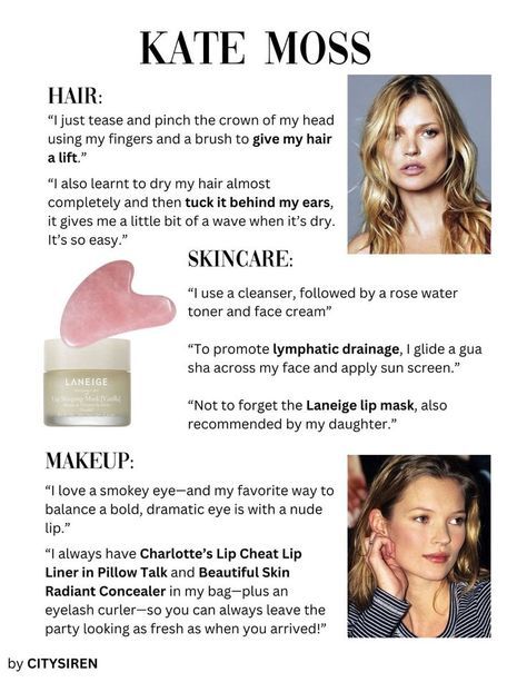 Beauty tips / healthy life , skin body ideas 
#explore #explorepage #fyp #foryoupage #beautyblog #beautyskincare #beautycare #beautysalon Kate Moss Hair, Laneige Lip Mask, Vogue Beauty Secrets, Model Beauty Secrets, Body Ideas, Laneige Lip, Natural Face Skin Care, Beauty Routine Tips, Vie Motivation