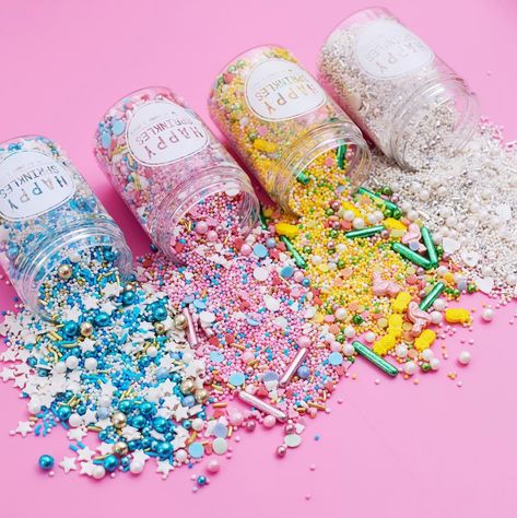 Sprinkles Aesthetic, Architecture Cake, Cupcake Sprinkles, Man Vs Food, Bright Nail Designs, Fancy Sprinkles, Dessert Photography, Candy Sprinkles, Wedding Treats