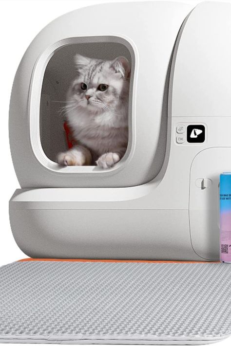Cat Litter Box for Multi Cats-76L, Automatic Cat Litter Box Strong Odor Control, xSecure Integrated Safety Protection/APP Control Smart Cat Litter Box with Mat &Liner🥰 Automatic Cat Litter, Liter Box, Multiple Cats, Pet Mom, Animal Products, Trash Bags, Odor Remover, Great Gifts For Mom, Cat Litter Box