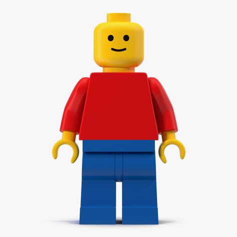 Lego 3d, Lego Room Decor, Lego Wallpaper, Man Figure, Classic Lego, Lego Cake, Lego Man, 3d Modelle, Lego Characters