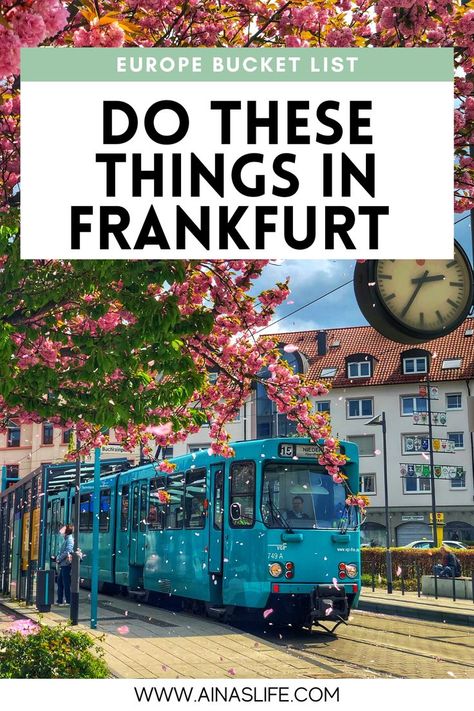 Are you planning a trip to Frankfurt Germany but you don’t know what to do? In this blog post I covered 6 things to do in Frankfurt, these are the things that I enjoyed the most and I think are a must visit. For more European travel destinations make sure to head over to my blog so you can have more travel ideas. Frankfurt, Frankfurt Bucket List, Frankfurt Germany Travel, European Travel Destinations, Germany Bucket List, Frankfurt City, Germany Travel Destinations, German City, Germany Vacation