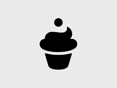 Cupcake logo #dailylogochallenge by Mateusz Delegacz Baking Logos Ideas, Cupcake Logo Design Ideas, Cake Logo Design Ideas, Cupcakes Logo, Cupcake Logo Design, Dessert Logo, Logo Cake, Sweet Logo, Baking Logo Design