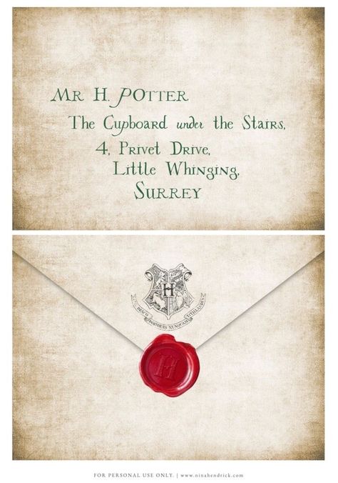 Harry Potter Letter Invitation, Hogwarts Invitation Letters, How To Make Harry Potter Letters, Harry Potter Christmas Printables, Harry Potter Letter Printable, Hogwarts Letter Printable, Harry Potter Lettering, Hogwarts Invitation, Harry Potter Envelope