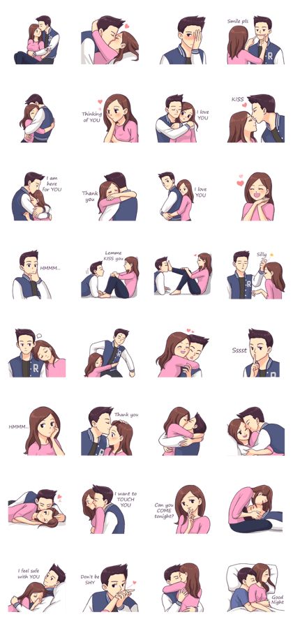 When 2 hearts connected. Yours and mine. Drawing Couple, Stickers Kawaii, Cute Couple Drawings, Cute Love Cartoons, Cute Couple Art, Anime Love Couple, Line Sticker, Couple Drawings, Couple Cartoon