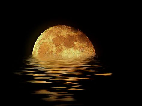 Moon rising over the sea. Golden moon rising over the sea with a rippled reflect , #Affiliate, #sea, #rising, #Moon, #Golden, #reflection #ad Nature, Rising Moon, Moon Rainbow, Golden Moon, Moon Icon, Yellow Moon, Shoot The Moon, Moon Rising, Moon Painting