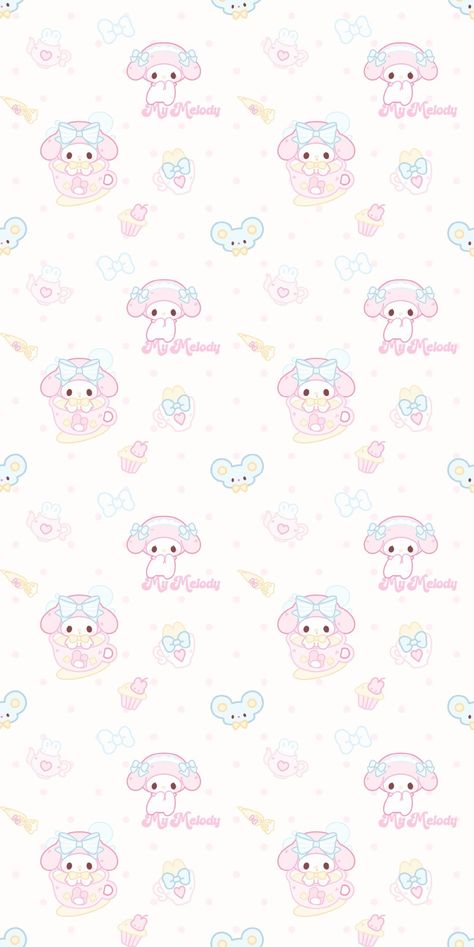 Pink Wallpaper Kawaii, Peppa Pig Wallpaper, Karakter Sanrio, Futurisme Retro, Wallpaper Wa, My Melody Wallpaper, Iphone Wallpaper Kawaii, Vintage Flowers Wallpaper, Kitty Drawing