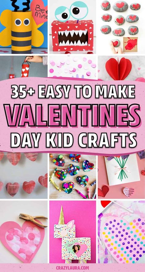 Looking for a fun and creative craft project to try this Valentines Day!? Check out these kids craft ideas and tutorials for something easy to make at home! Classroom Valentines Crafts, Valentine Art Projects, Easy Valentine Crafts, Valentines Crafts, Valentine's Day Crafts For Kids, Tutorial Ideas, Valentine Crafts For Kids, Valentine Projects, Diy Valentines Crafts