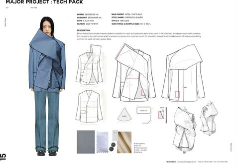 Fashion Portfolio For University, Fashion Design Tech Pack, Fashion Development Board, University Of The Arts London, Fashion Management Portfolio, Technical Fashion Illustration, Techpacks Fashion, Fashion Designer Portfolio Ideas, Fashion Design Portfolio Professional