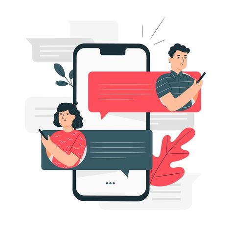 Messages concept illustration Free Vector | Free Vector #Freepik #vector #freebox #freecommunication #freeillustration #freechat Business Illustration, Banner Web, Concept Illustration, Free Illustration, Vector Character, Graphic Editing, Flat Illustration, Illustration Character Design, Free Illustrations