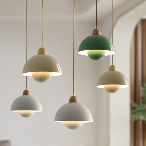 Danish Designer Traditino Bud Pendant Lamp Nordic bedroom Dining room Cream Chandelier, Kitchen Bar Lights, Cluster Pendant Light, Bar Bedroom, Nordic Bedroom, Lampe Diy, Hanging Pendant Light, Island Pendant Lights, Metal Pendant Light