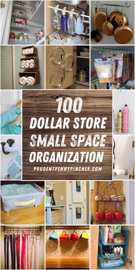 Organize for less with these DIY dollar store organization ideas for small spaces.There are organizing ideas for the kitchen, bathroom, closet, laundry room and more. These organization ideas for the home are perfect for apartments, dorm rooms, tiny houses so that you can make maximize your space on a budget. Diy Dollar Store Organization Ideas, Organization Ideas For Small Spaces, Dollar Store Organization Ideas, Store Organization Ideas, Dollar Store Organization, Small House Organization, Human Psychology, Dollar Store Diy Organization, Simple Bathroom Decor