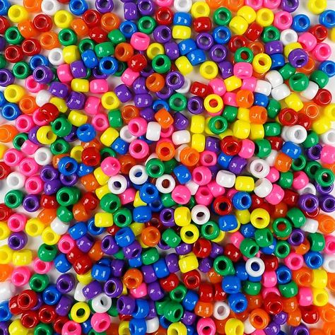 Pony Bead Store - over 185 colors - FREE SHIPPING - Made in USA Hair Braiding Styles, Number Beads, Beading For Kids, Braiding Styles, Inexpensive Jewelry, Spirit Jewelry, Mini Pony, Craft Beads, Cheap Beads