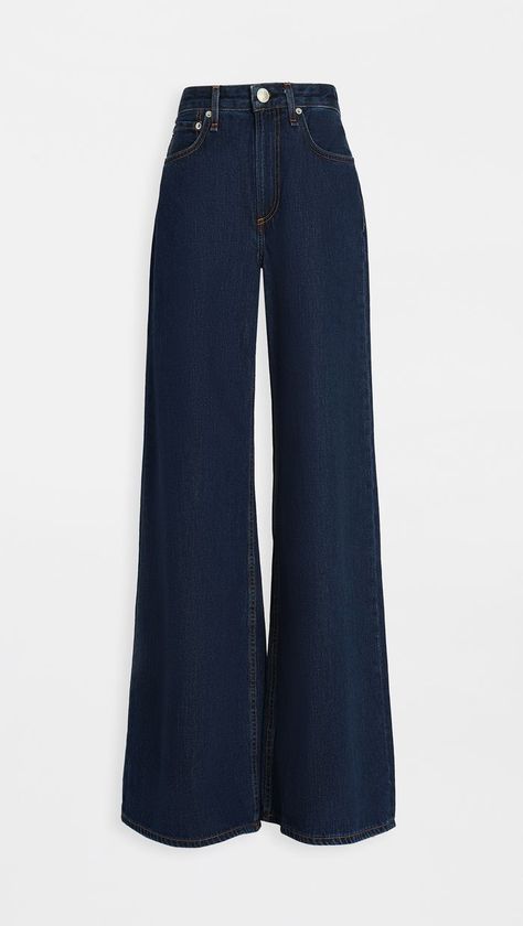 Rag & Bone/JEAN Ruth Super High-Rise Ultra Wide Leg Jeans Denim Outfits, Kasut Wanita, Jeans Trend, Ultra Wide, Jean Trends, Dream Clothes, Mode Style, Teen Fashion Outfits, Jean Outfits
