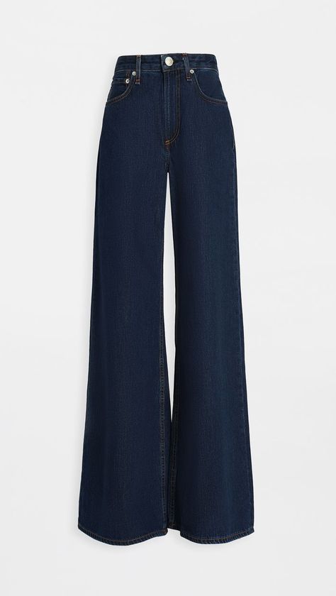 Rag & Bone/JEAN Ruth Super High-Rise Ultra Wide Leg Jeans Denim Outfits, Kasut Wanita, Jeans Trend, Jean Trends, Dream Clothes, Mode Style, Teen Fashion Outfits, Mode Outfits, Jean Outfits