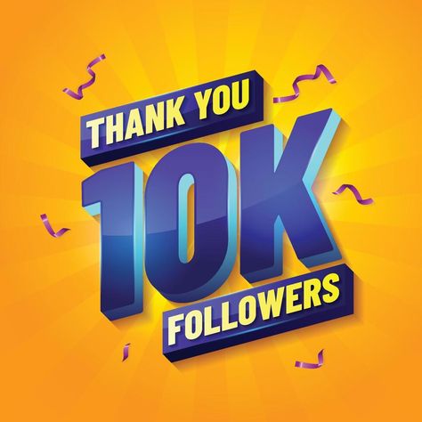 Thank you for 10k followers vector social media post for celebrate 10000 follower 10000 Followers Thank You, 10 K Followers Thank You, 10k Followers Thank You, 10k Followers Background For Editing, 5k Followers Thank You Instagram, 10k Followers Instagram, 10 K Followers, Jay Dwarkadhish, 10000 Followers