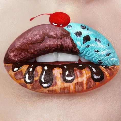✖️Women's Fashion: Lip Art / Lip Design✖️More Pins Like This One At #FOSTERGINGER @ Pinterest✖️ Crazy Make Up, Drag Make-up, Lip Art Makeup, Desen Realist, Smink Inspiration, Lipstick Designs, Lipstick Art, Top Makeup Products, Lip Hair