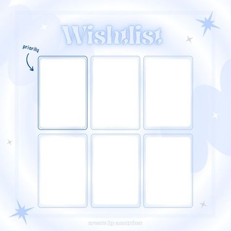 Wishlist Template Photocard, Wanted Template, Wishlist Template, Binder Cover Templates, Binder Templates, Japanese Poster Design, Pola Kartu, Photo Card Template, Cute Frames