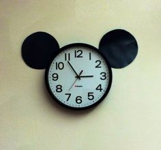 Disneyland Themed Classroom, Disney Hallway, Disney Classroom Theme, Disney Bulletin Boards, Mickey Classroom, Disney Clock, Mickey Mouse Classroom, Classroom Clock, Camping Decorations