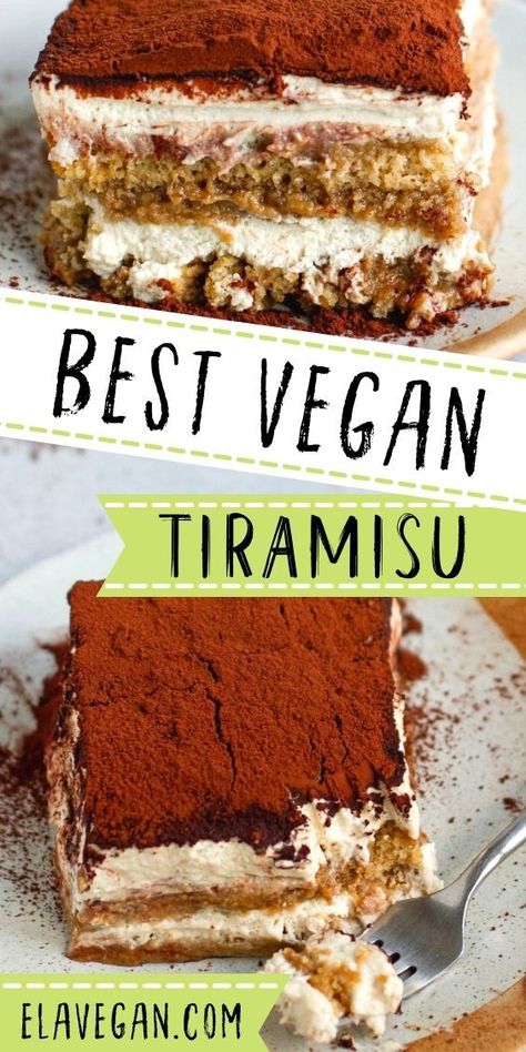 Tiramisu, Diary Free Dessert, Dairy Free Tiramisu, Mascarpone Recipes, Easy Tiramisu Recipe, Vegan Tiramisu, Vegan Gluten Free Desserts, Vegan Baking Recipes, Dairy Desserts