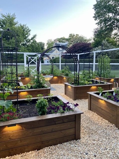 Vegetable Garden Design, Backyard Greenhouse, Backyard Vegetable Gardens, Veg Garden, Home Vegetable Garden, Garden Yard Ideas, Backyard Garden Design, Garden Layout, Farm Gardens