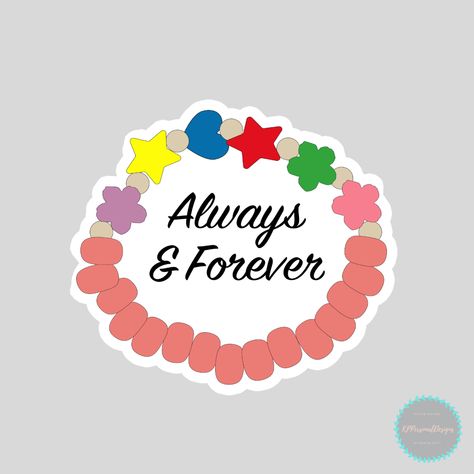 "One Tree Hill - Always and Forever Bracelet" Sticker for Sale | Redbubble One Tree Hill, One Tree Hill Stickers, Three Hills, Forever Bracelet, Tree Hill, Bottle Caps, One Tree, Always And Forever, Bottle Cap