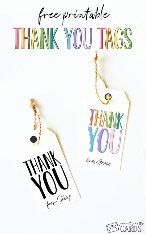 Free Printable Thank You Tags in Two Designs: One Black and White and One Colorful Tumblr, Free Printable Gift Tags Thank You, Thankful For You Printable Free, Thank You For Celebrating My Birthday Free Printable, Teacher Thank You Tags Free Printables, Free Thank You Tags, Thank You Free Printable, Thank You Printable Tags, Thank You Free Printable Tags