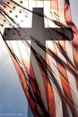 American flag and cross sky stars sun stripes flag america cross freedom American Flag, A Cross, The Words, The Sky, Flag