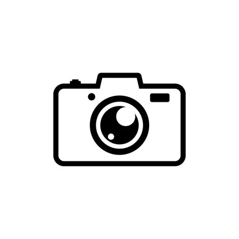 Camera Simple Drawing, Camera Png Icon, White Camera Icon, Camera Graphic Design, Camera Drawing Simple, Camera Vector Illustration, Camera Logo Design, Camera Silhouette, Photography Icon